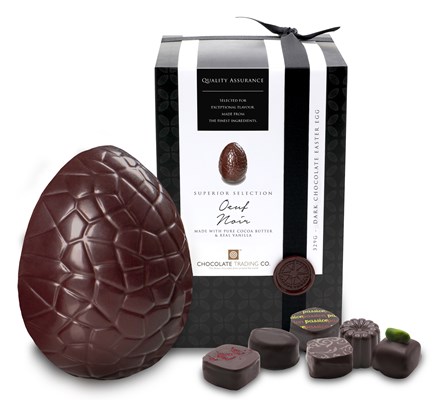 Oeuf Noir, Superior Selection dark chocolates Easter egg 329g