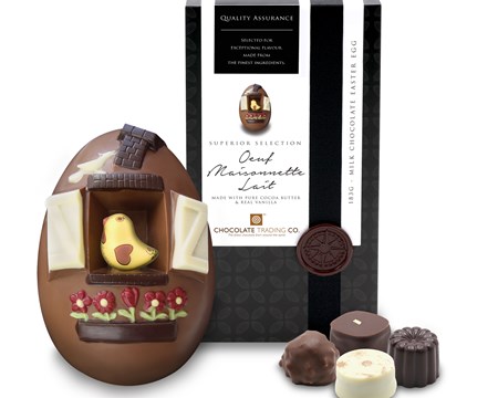 Oeuf Maisonnette, Superior Selection milk chocolate Easter egg