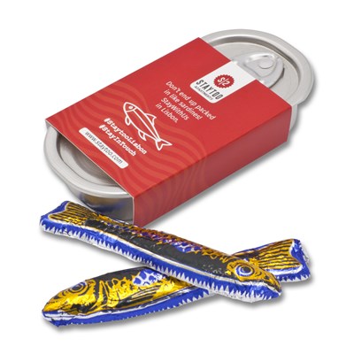 Personalised Tin of Chocolate Sardines