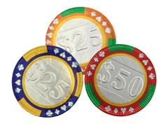 Chocolate casino poker chips