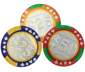 Chocolate casino poker chips