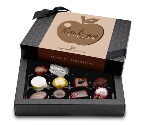 Thank You Teacher, 12 assorted chocolate gift box