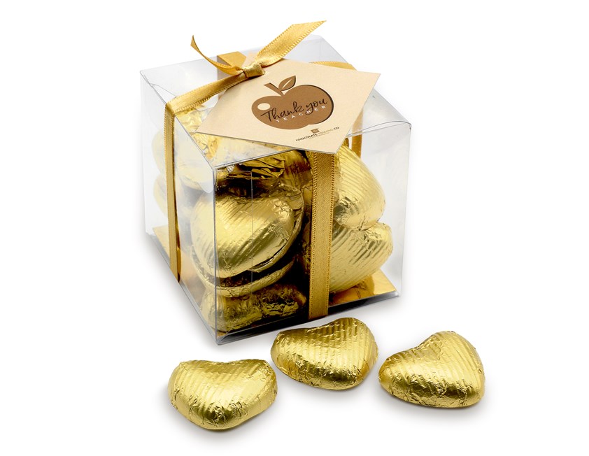 Buy chocolate hearts for wedding favours online UK Chocolate Trading Co
