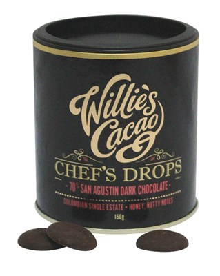 Willie's, Chef's Dark Chocolate Drops, San Agustin 70%