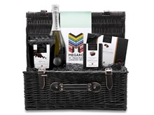 Personalised Chocolate Hamper in large wicker hamper basket