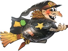 Chocolate Witch on broomstick