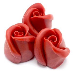 Red chocolate Rosebuds - Pack of 2 Red Chocolate Rose Buds