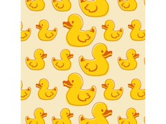 Duck, chocolate transfer sheets (on white chocolate)