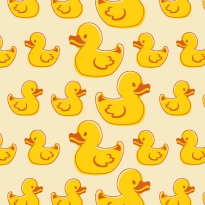 Duck, chocolate transfer sheets (on white chocolate)