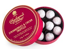 Strawberries & Cream white chocolate truffles