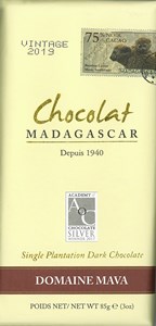 Chocolat Madagascar, Domaine de Mava, 75% dark chocolate bar