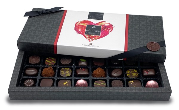 Valentine's 24 Mostly Dark Chocolate Gift Box