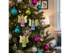 Christmas Milk Chocolate Angels (Top tip; Add metallic cord to make into tree decorations)