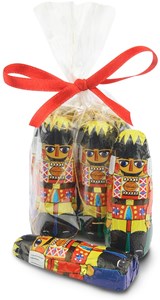 Nutcracker chocolate tree decorations - Bag of 5