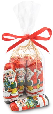 chocolate santa tree decorations