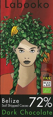 Zotter, Labooko Belize, Sail shipped cacao, 75% dark chocolate bar