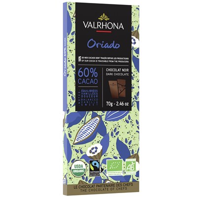 Valrhona Oriado, 60% dark chocolate bar