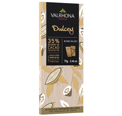 Valrhona Dulcey, 35% Blond chocolate bar