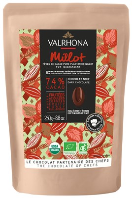 Valrhona Millot, 74% dark chocolate chips