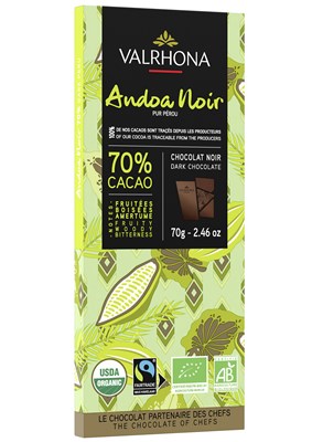 Andoa Noir, 70% dark chocolate bar