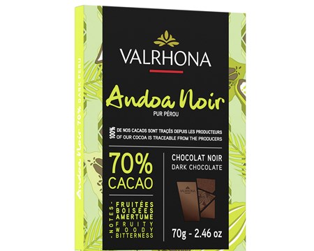 Andoa Noir, 70% dark chocolate bar
