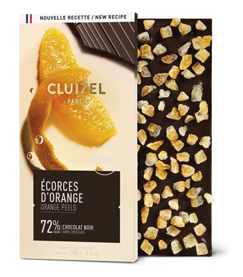 Ecorces D'orange, Grand Cru, 72% dark chocolate bar
