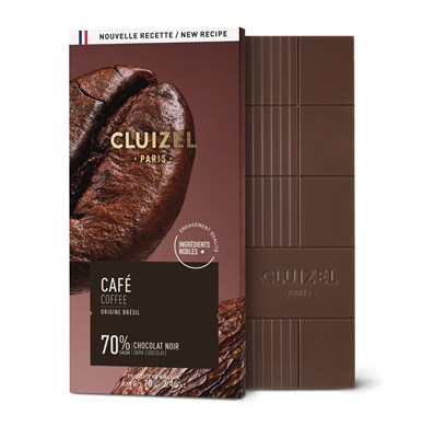 Cluizel, Cafe, Grand Cru 70% dark chocolate bar