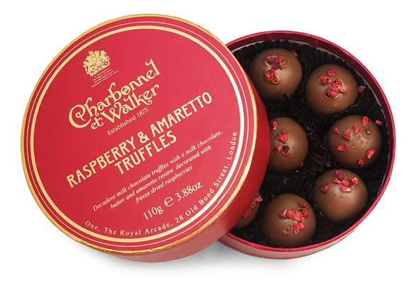 Charbonnel et Walker, Raspberry & Amaretto Chocolate Truffles