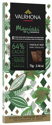 Valrhona Manjari, 64% dark chocolate bar