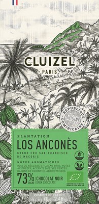 Michel Cluizel Los Ancones, 73% dark chocolate bar