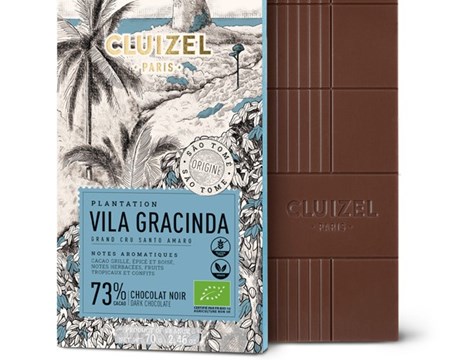 Cluizel, Vila Gracinda, 73% dark chocolate bar