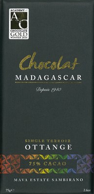 Chocolat Madagascar, Ottange, 75% dark chocolate bar