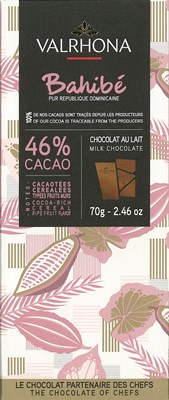 Valrhona Bahibe, 46% milk chocolate bar