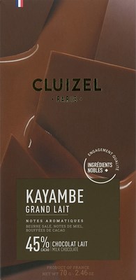 Michel Cluizel, Kayambe, Grand Lait, 45% milk chocolate bar