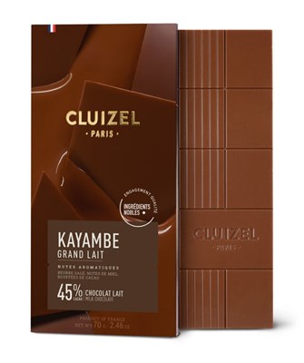 Cluizel, Kayambe, Grand Lait, 45% milk chocolate bar