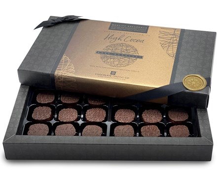 Superior Selection, High Cocoa Dark Chocolate Ganache box 18
