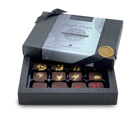 Superior Selection, Single Origin, Dark Chocolate Fruit Ganache Box 12
