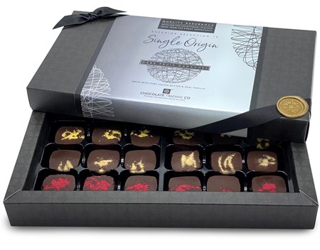 Superior Selection, Single Origin, Dark Chocolate Fruit Ganache Box 18