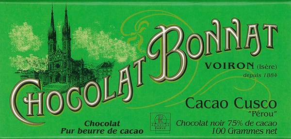 Bonnat, Cacao Cusco, 75% dark chocolate bar