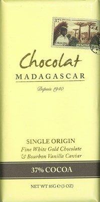 Chocolat Madagascar, white chocolate bar