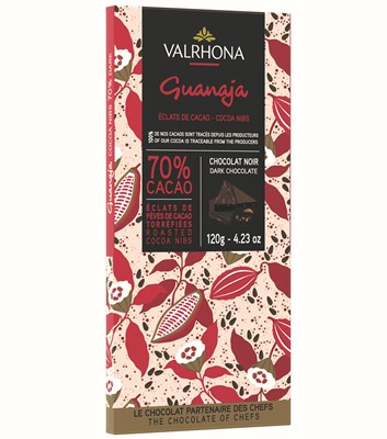 Valrhona Guanaja Cocoa Nibs Dark Chocolate Bar