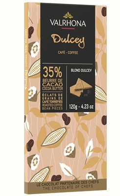 Valrhona Dulcey Roasted Coffee 35% Chocolate Bar