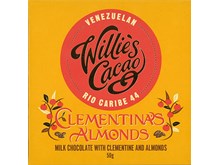 Willie's, Clementina's Almonds, 44% milk chocolate bar
