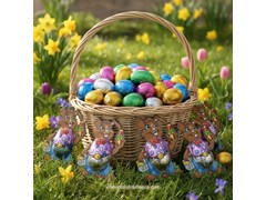 Easter chocolate bunnies