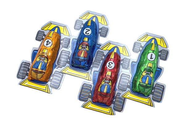 Chocolate F1 Racing Cars