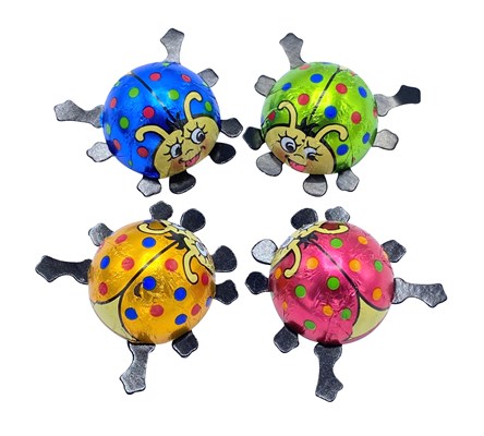 chocolate multi coloured ladybirds