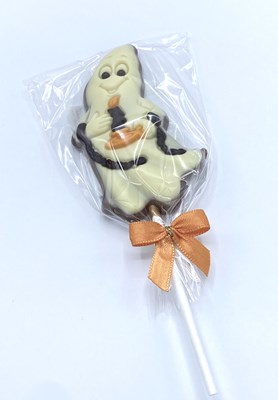 Halloween ghost chocolate lolly
