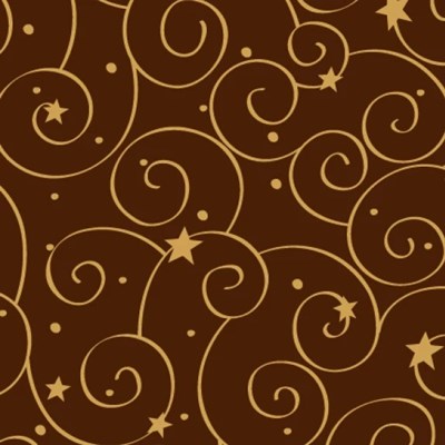 Swirls & Stars, chocolate transfer sheets x2 (showing on dark chocolate)