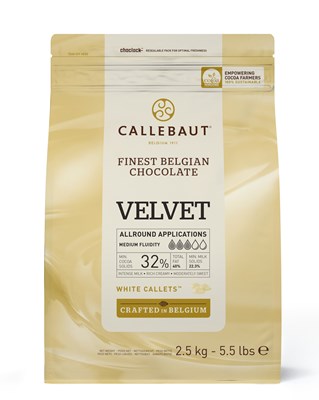 Callebaut, Velvet, white chocolate chips (callets)
