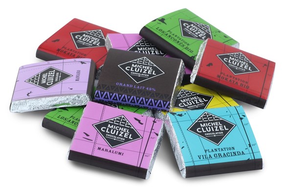 Michel Cluizel, Assorted chocolate tasting squares